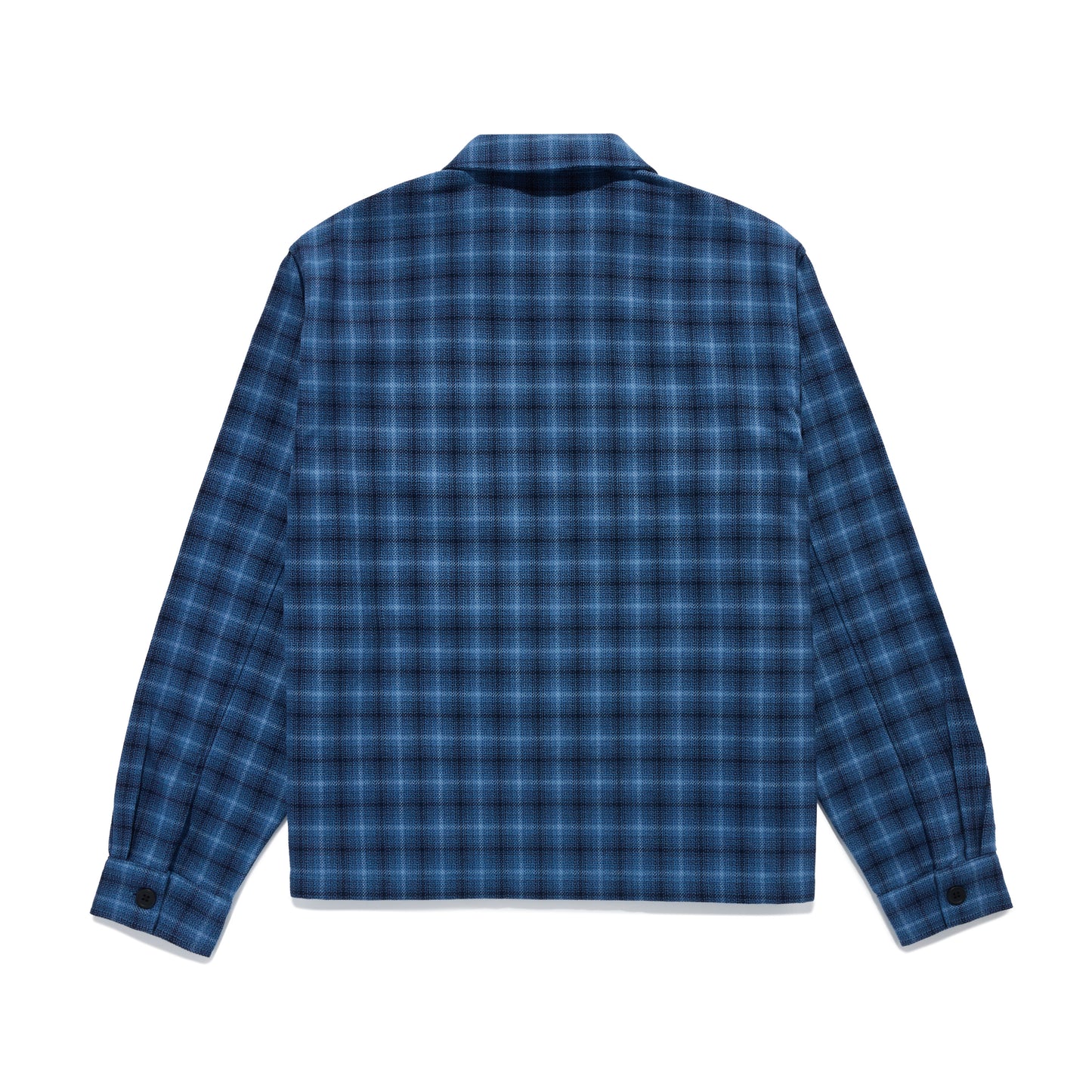 Awake NY Lightweight Plaid Shirt Jacket - Blue