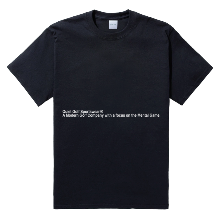 Quiet Golf Copyright T-Shirt - Black