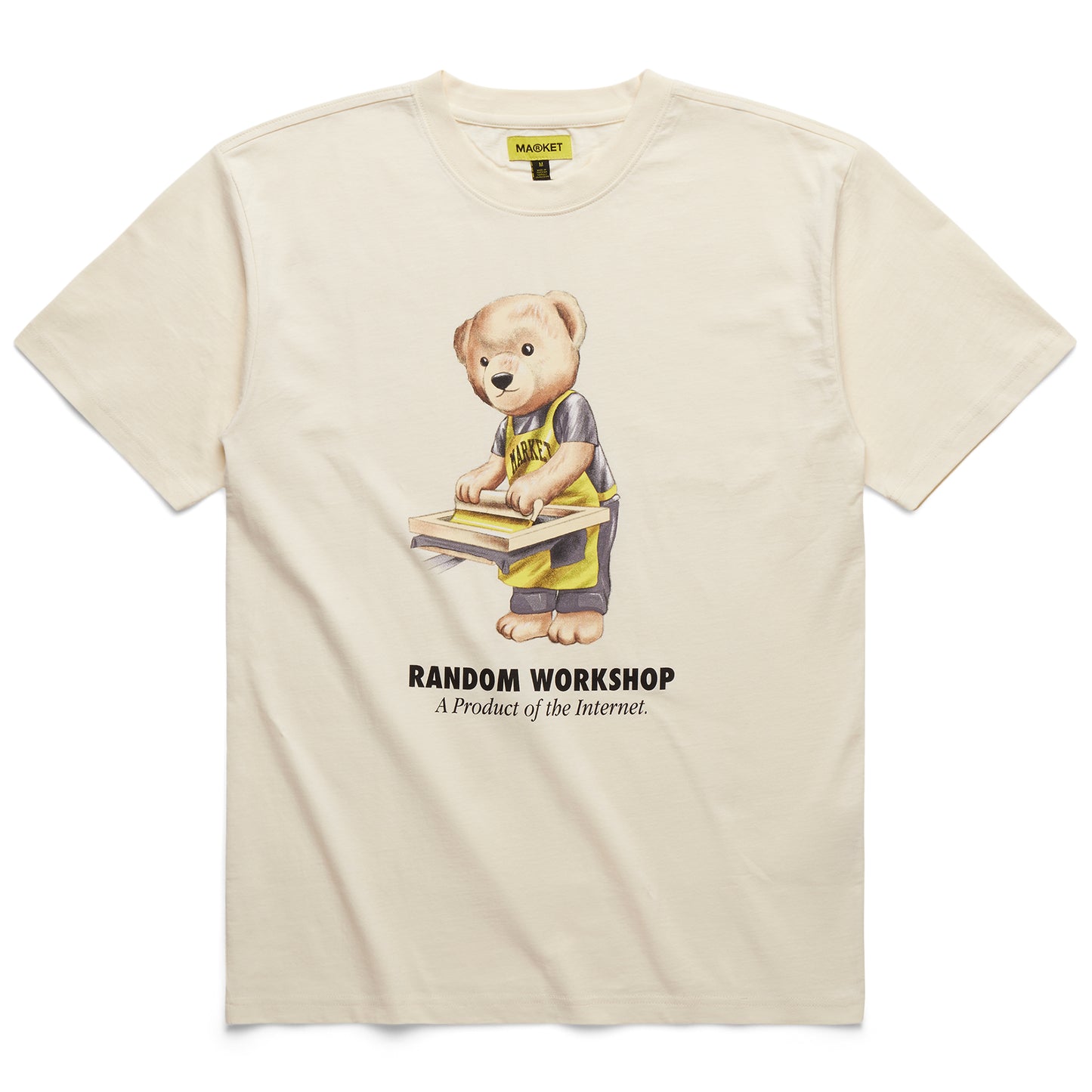 MARKET Random Workshop Bear T-Shirt - Cream