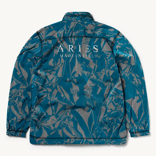 Aries Arise Crinkle Nylon Shirt - Blue