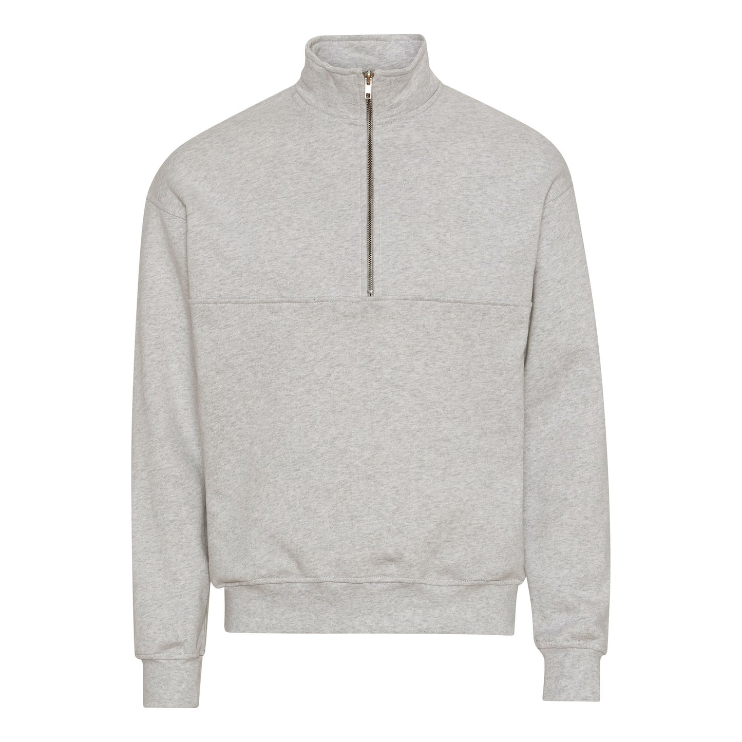 Colorful Standard Organic Quarter Zip - Heather Grey