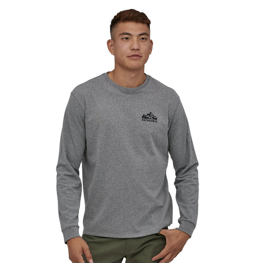 Patagonia L/S Fitz Roy Scope Responsbili-Tee - Gravel Heather