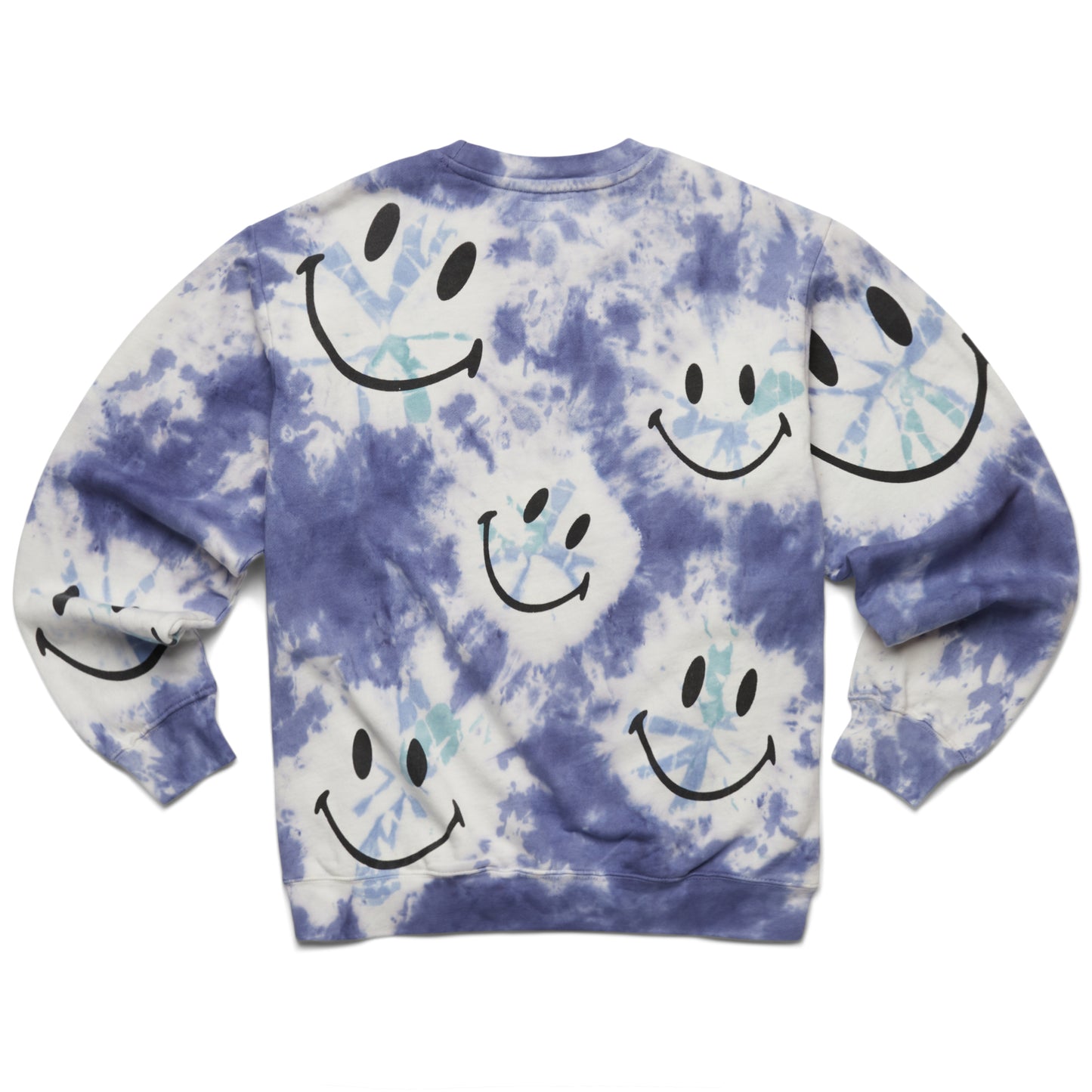 MARKET Smiley Shibori Dye Crew Sweat - Blue