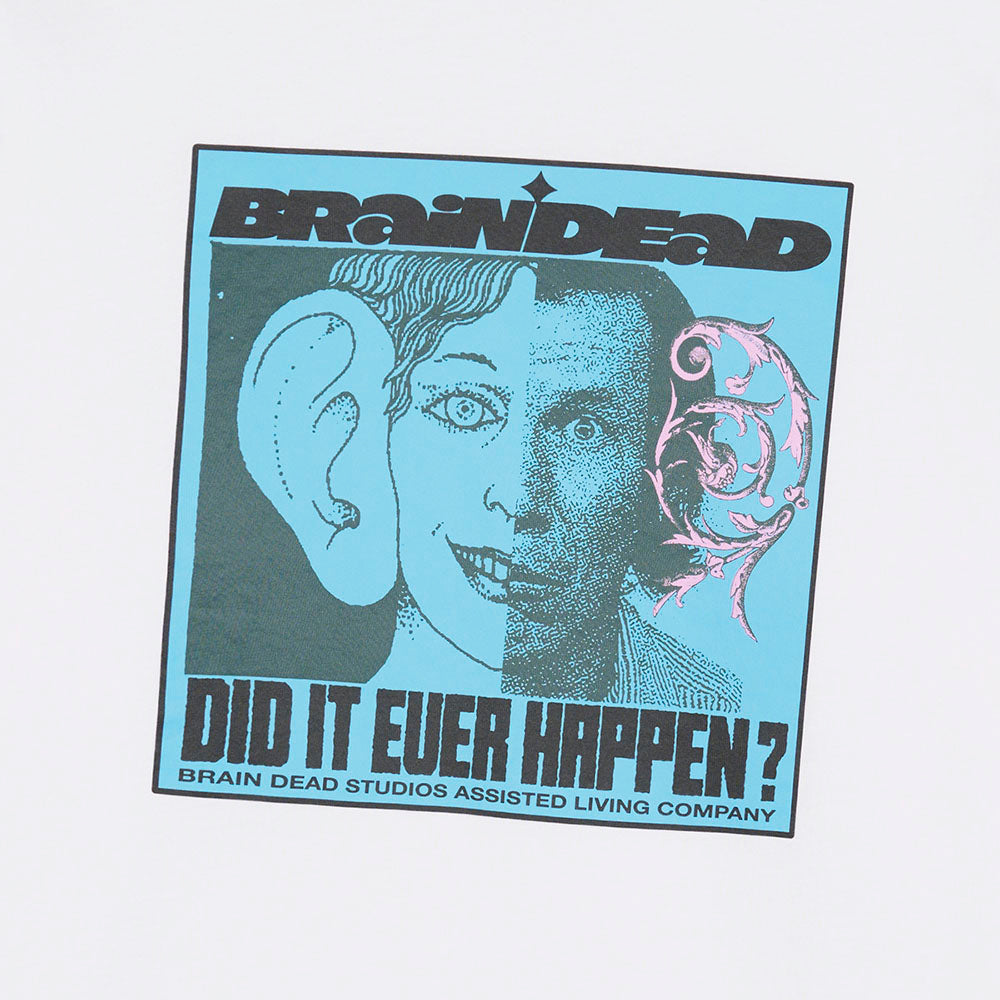 Brain Dead Did It Ever Happen LS T-Shirt - White