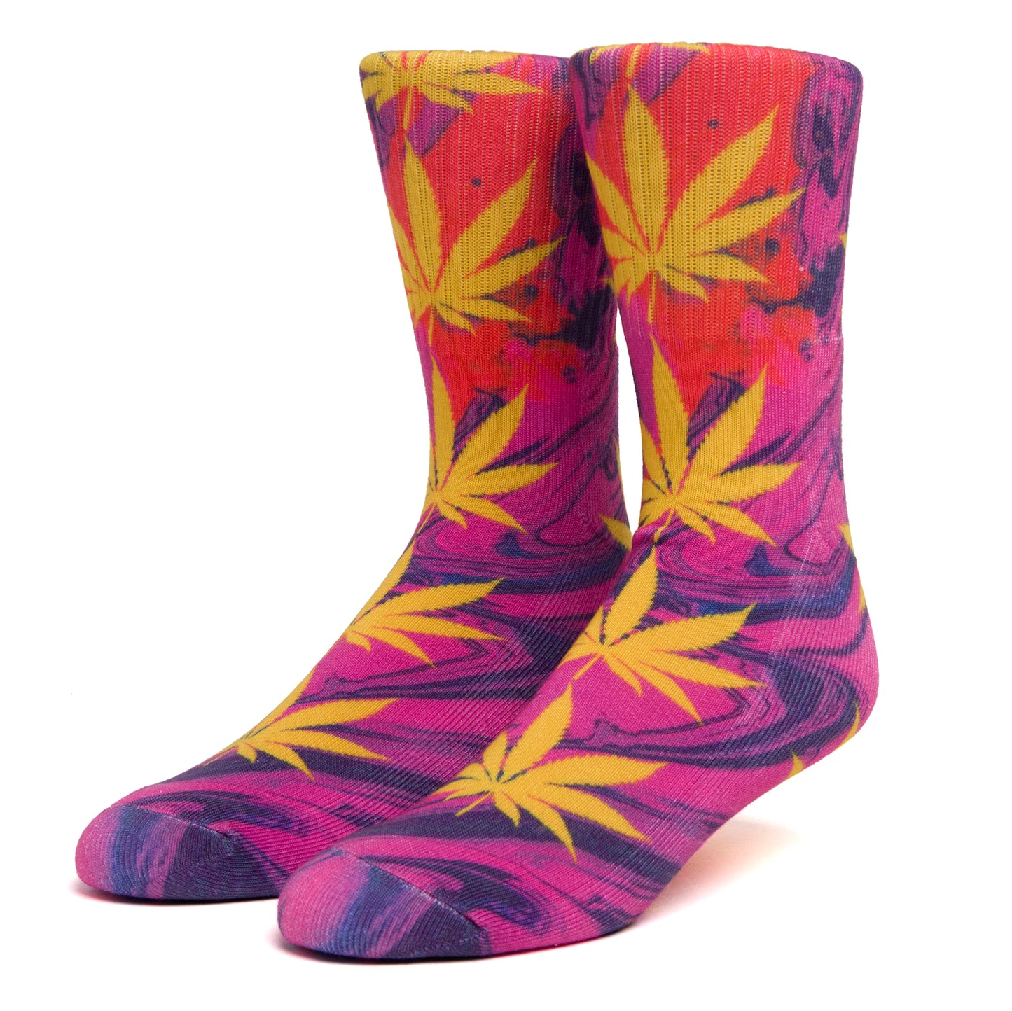 HUF Digital Plantlife Sock - Purple Yellow