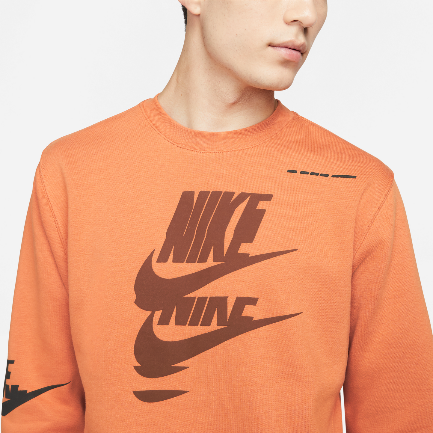 Nike Sportswear Fleece Crew Sweatshirt - Hot Curry