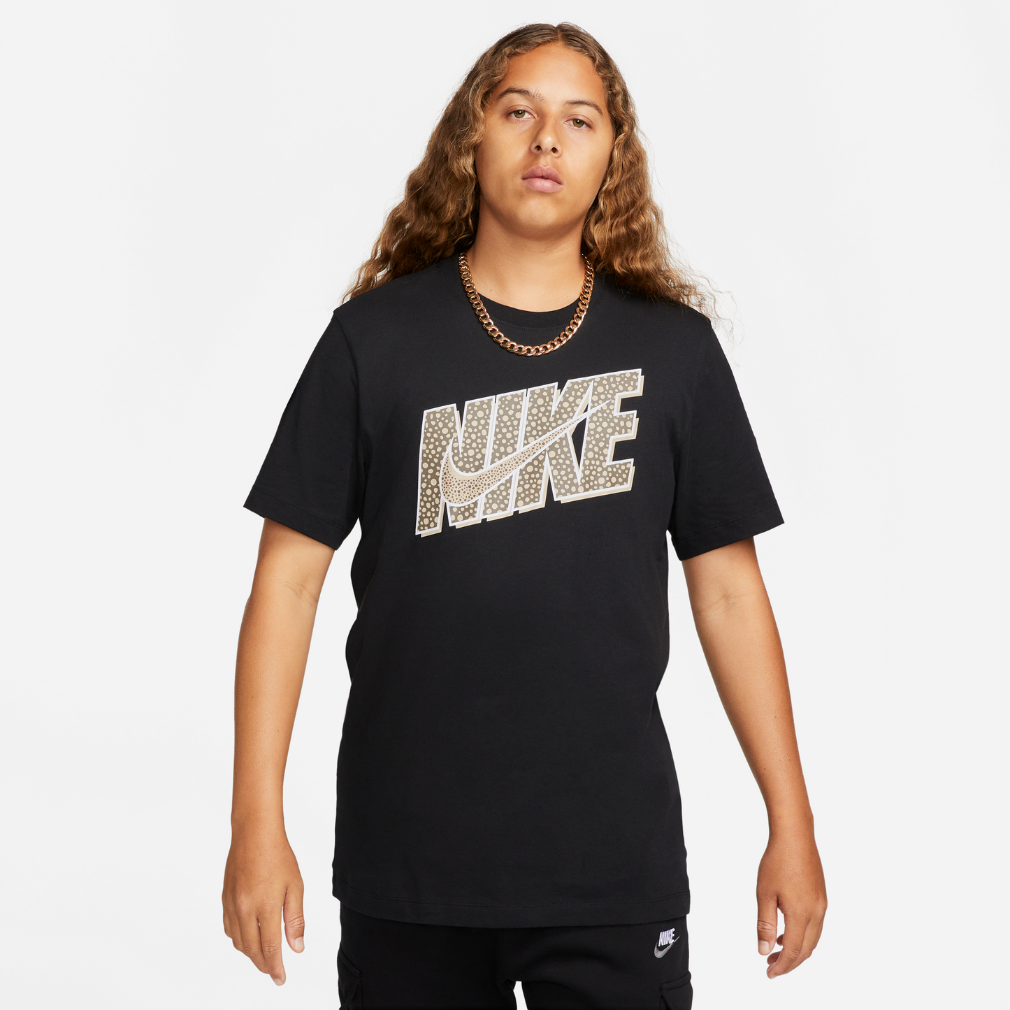Nike Sportswear 12 MO Swoosh T-Shirt - Black Gold