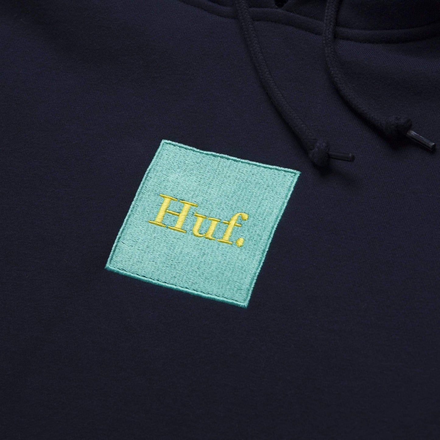 HUF Domestic Box Embroidery Hoodie - Navy Blazer