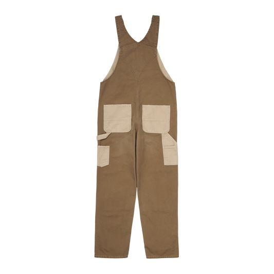 Carhartt WIP Double Knee Bib Overall - Dusty Hamilton Brown
