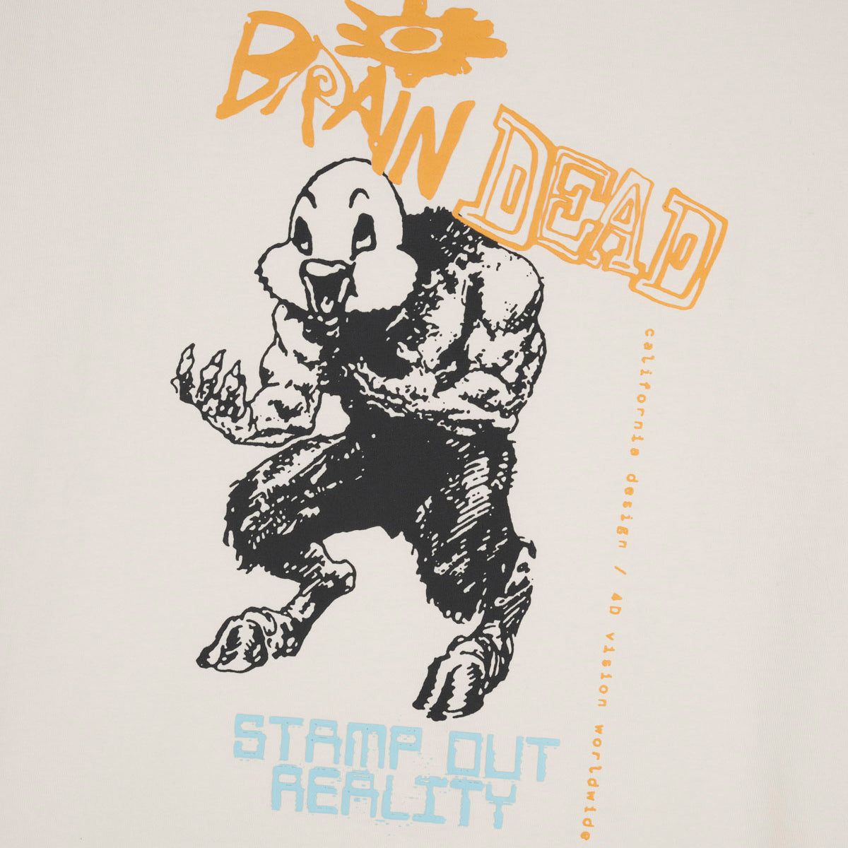 Brain Dead Duck Beast T-Shirt - Natural