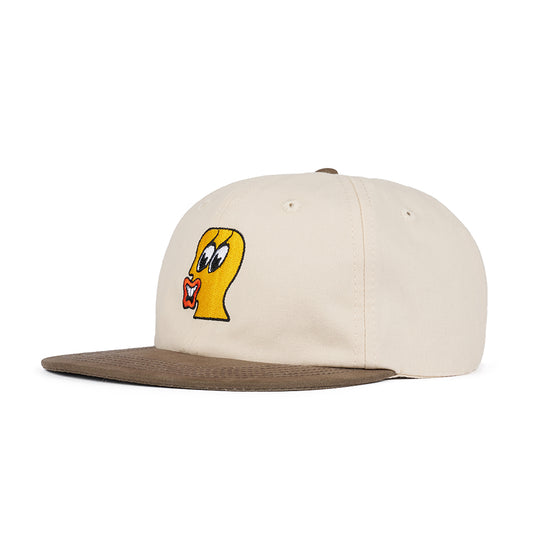 Brain Dead Duck Face 6 Panel Hat - Natural