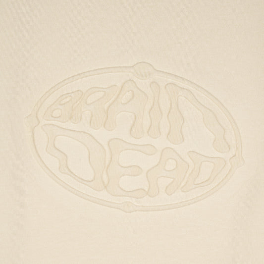 Brain Dead Embossed Worldwide Football Shirt - Natural