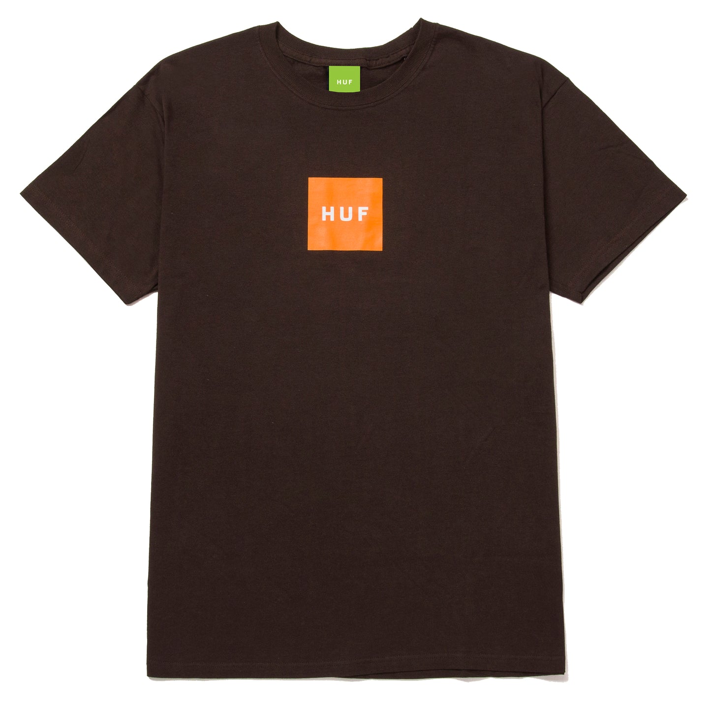 HUF Essentials Box Logo T-Shirt - Chocolate