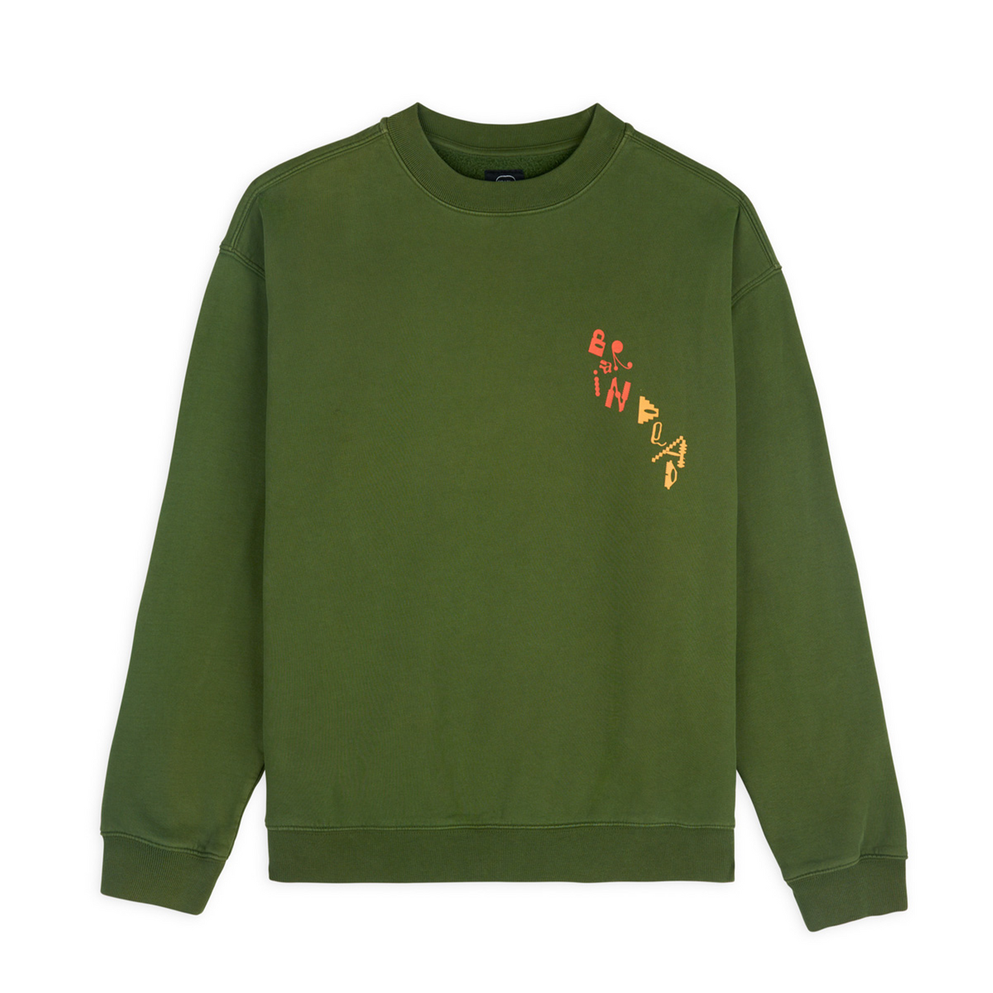 Brain Dead ET Crew Sweatshirt - Olive