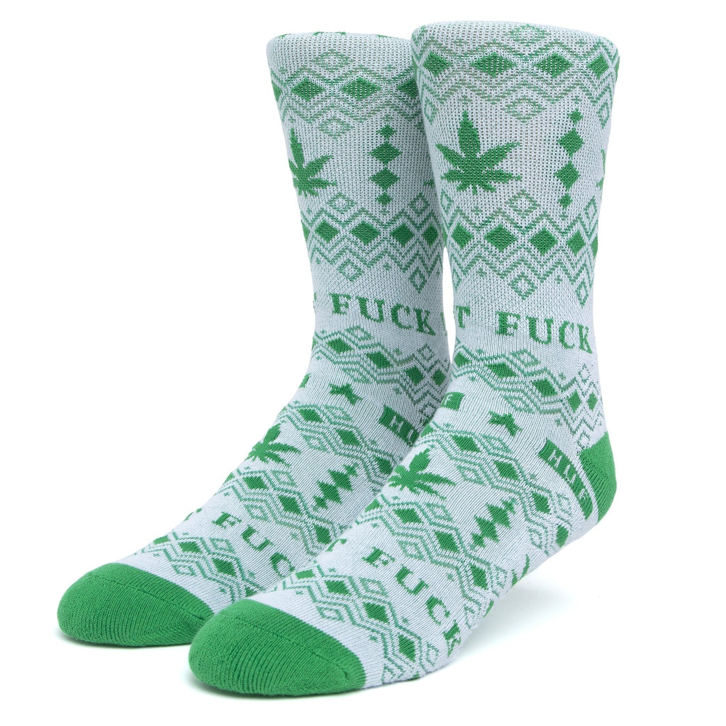 HUF Festivous Sweater Sock - White