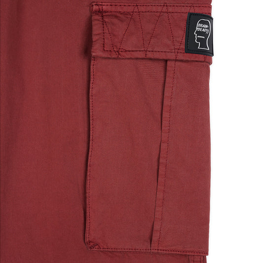 Brain Dead Flight Pant - Washed Burgundy