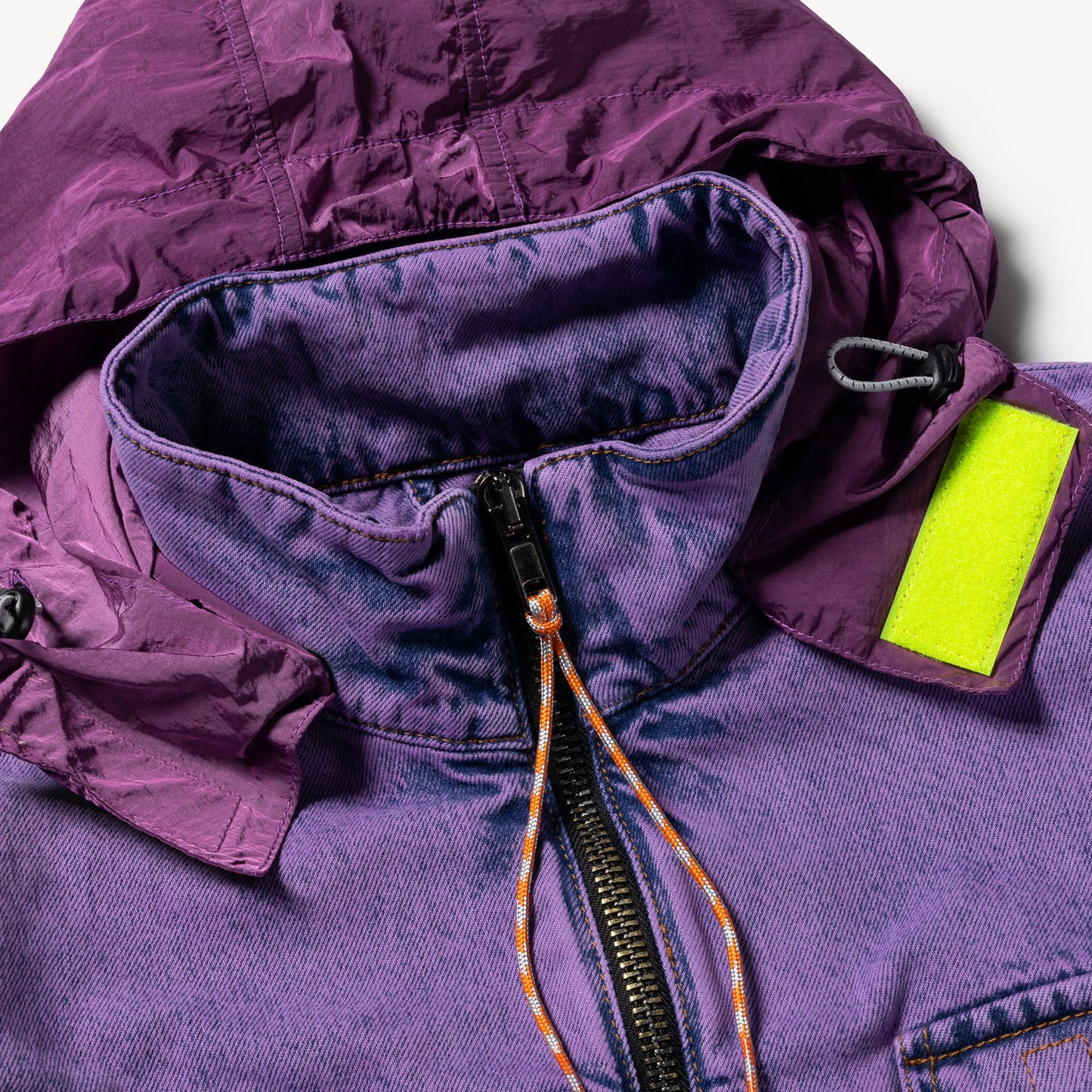 Aries Arise Acid Wash Cargo Jacket - Lilac