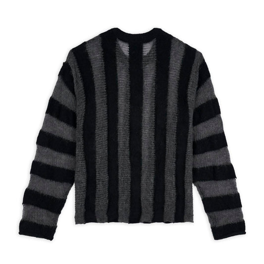 Brain Dead Fuzzy Threadbare Sweater - Black