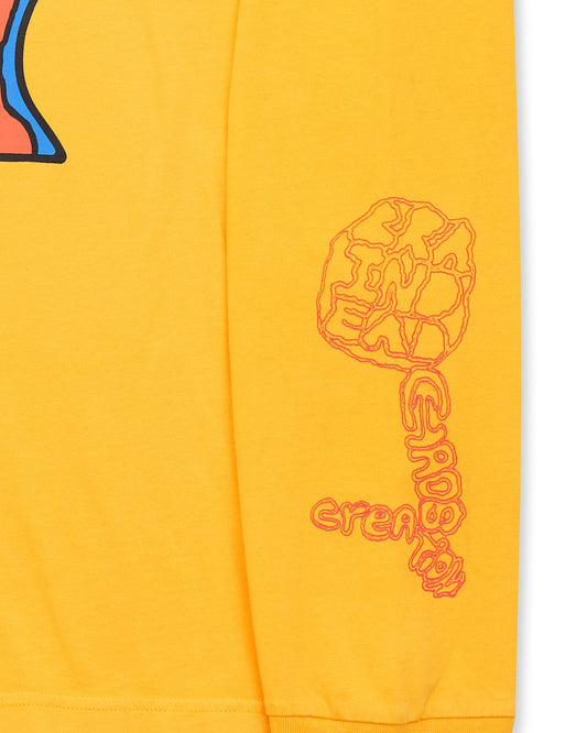 Brain Dead Brain Eater LS T-Shirt - Natural