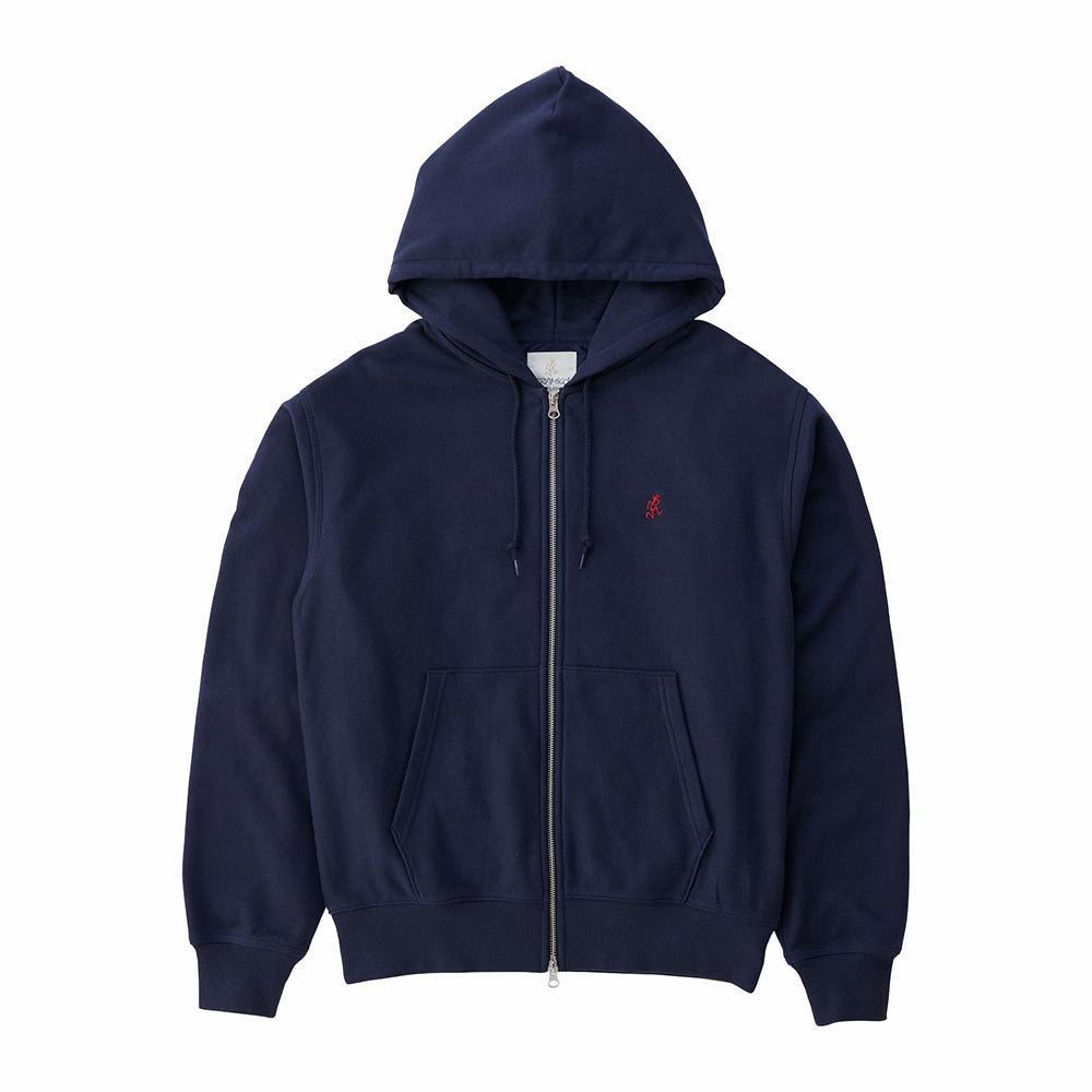 Gramicci One Point Zip Hood Sweat - Navy