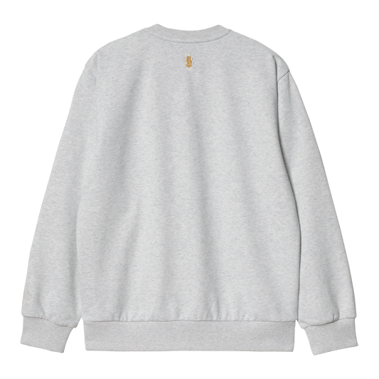 Carhartt WIP Geo Script Sweatshirt - Ash Heather