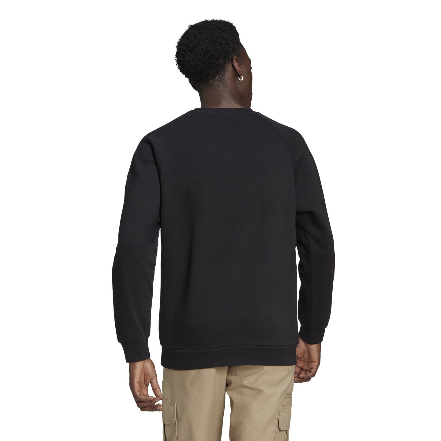 Adidas 3D Trefoil 3-Stripe Sweatshirt - Black