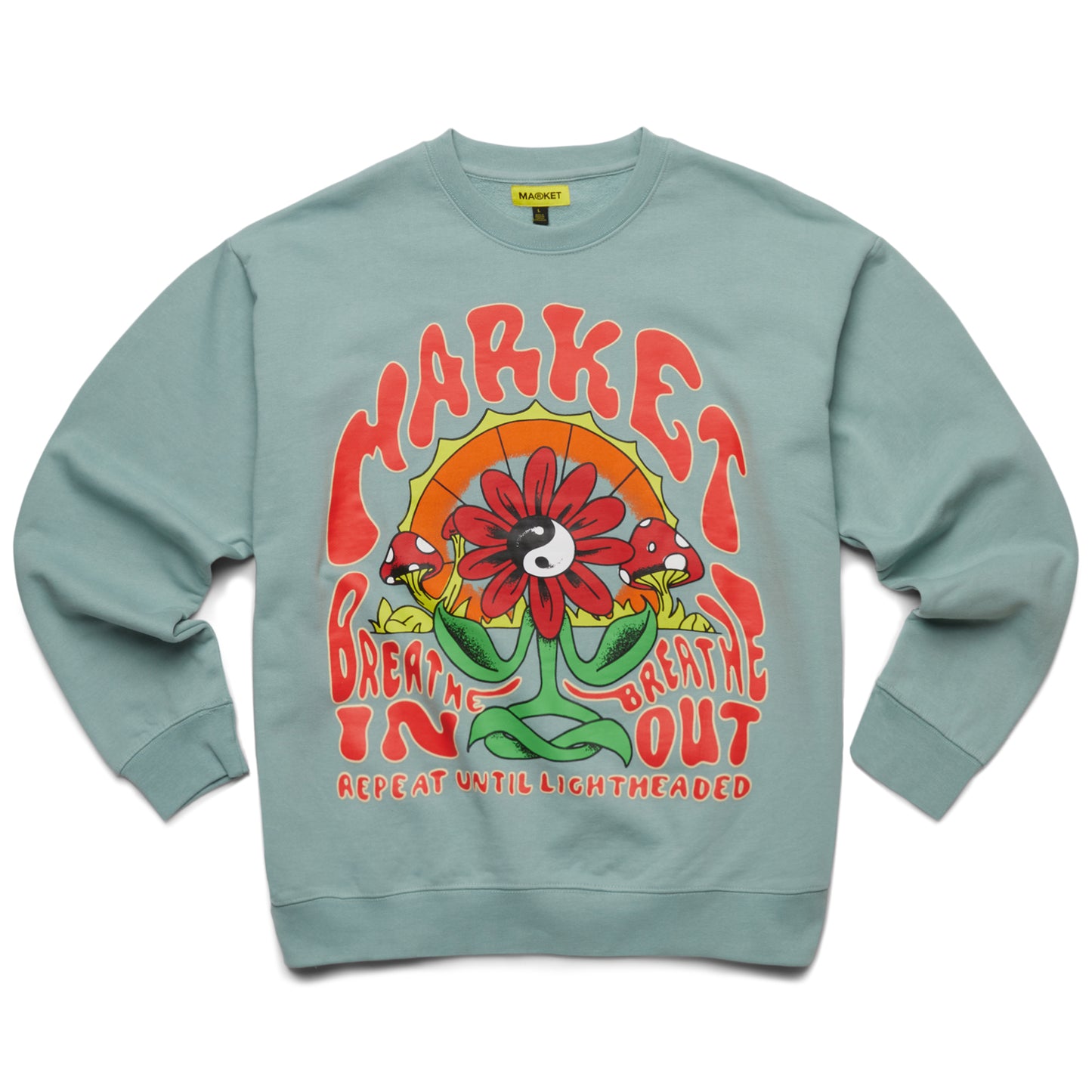 MARKET Breathwork Crew Sweat - Green