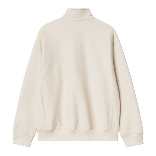 Carhartt WIP Half Zip American Script Sweatshirt - Natural
