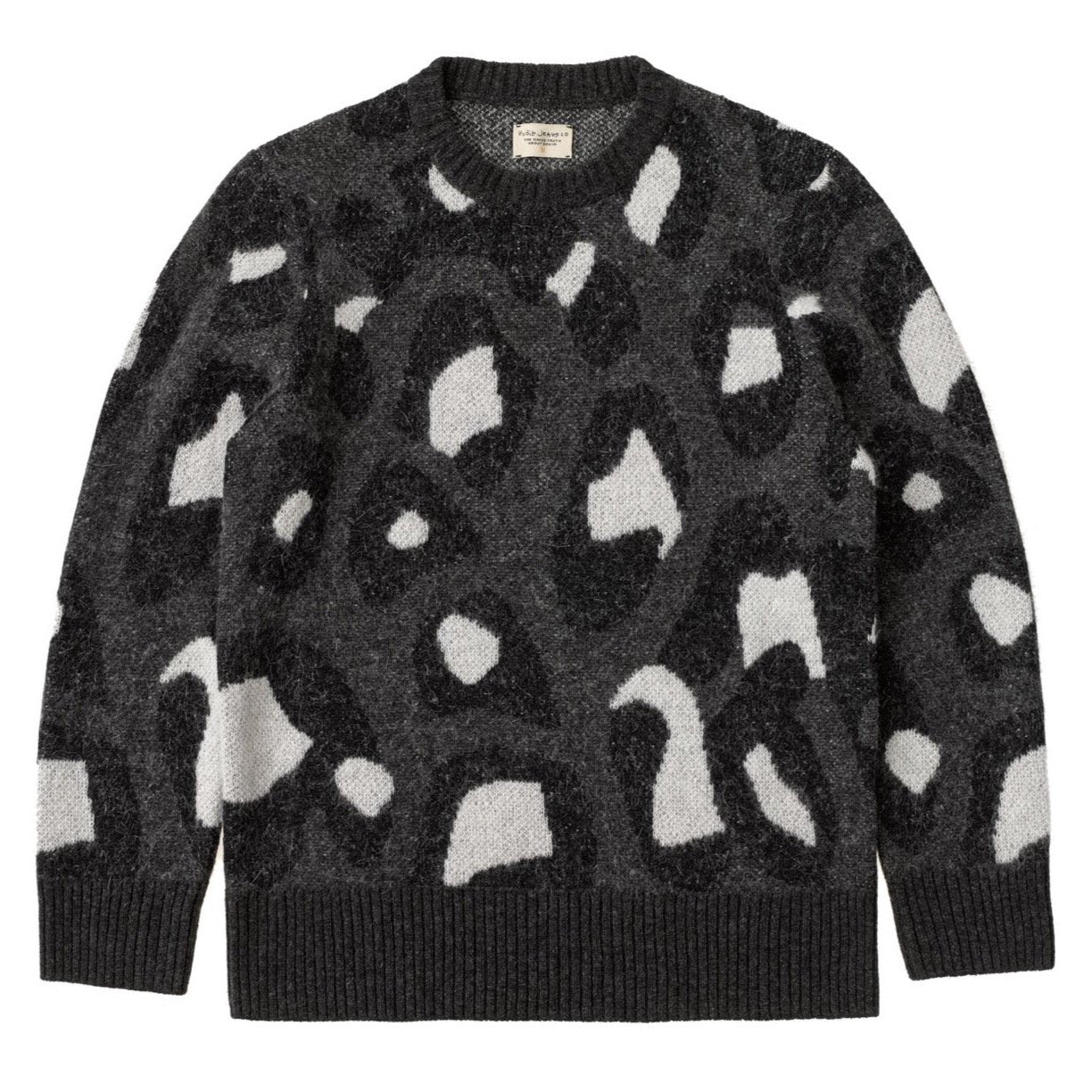 Nudie Jeans Co. Hampus Leopard Knit - Black