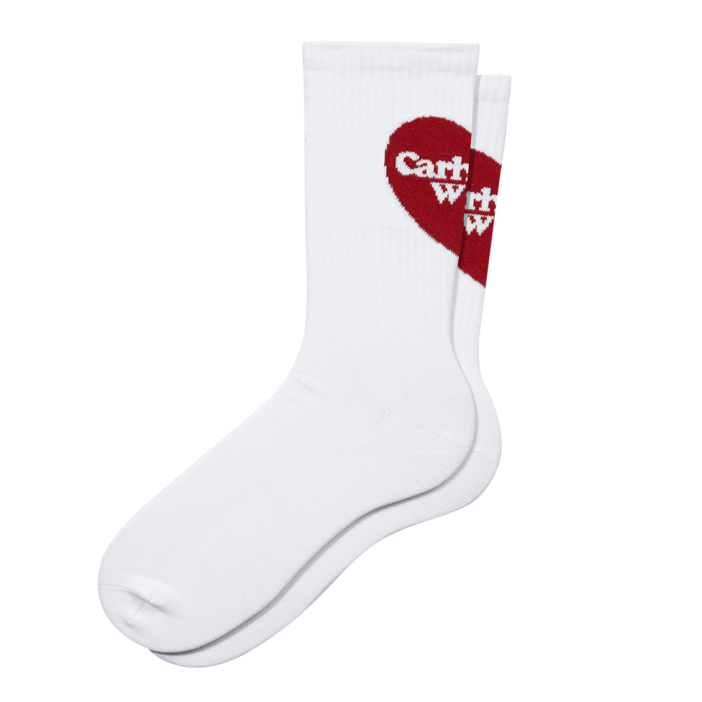 Carhartt WIP Heart Socks - White
