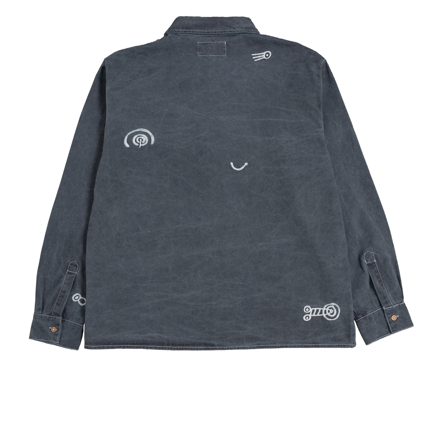 HERESY Carvings Shirt - Navy