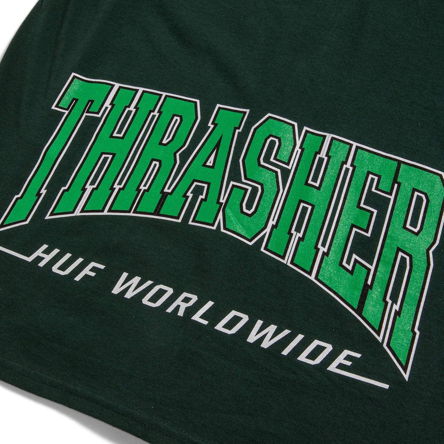 HUF x Thrasher High Point T-Shirt - Forest Green