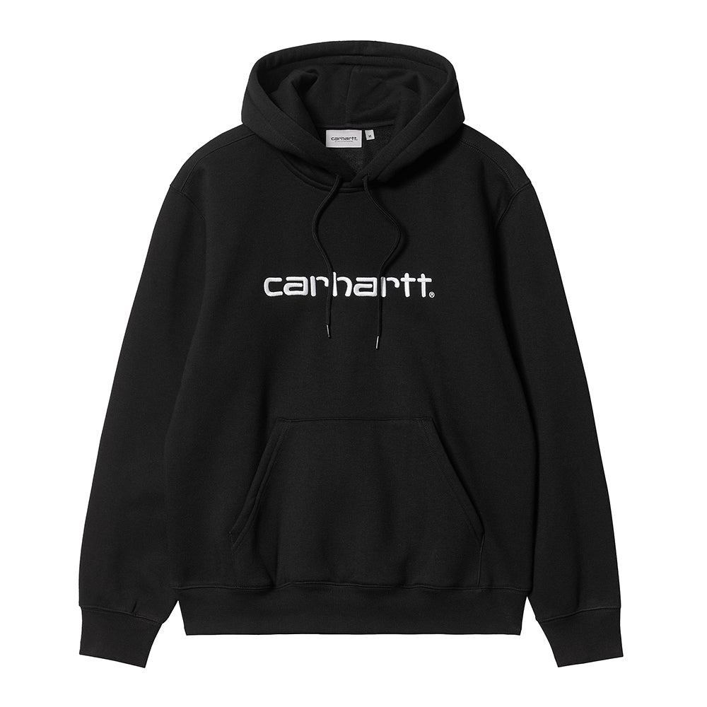 Carhartt WIP Hooded Carhartt Sweatshirt - Black White