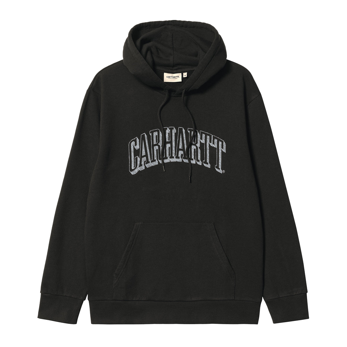 Carhartt WIP Hooded Scrawl Sweatshirt - Black Misty Sky