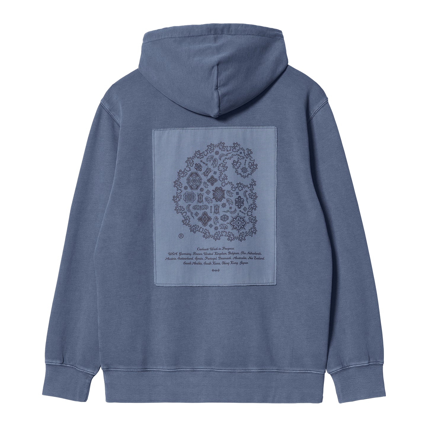 Carhartt WIP Verse Patch Hoodie - Enzian Garment Dyed