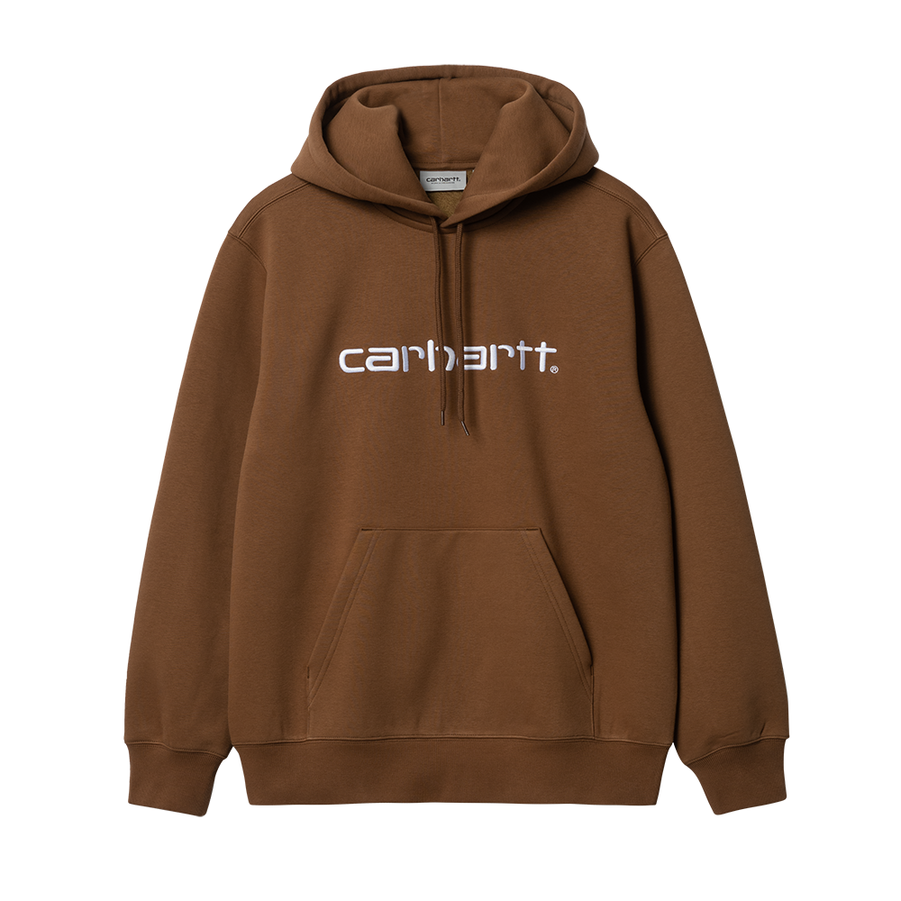 Carhartt WIP Hooded Carhartt Sweatshirt - Tamarind White
