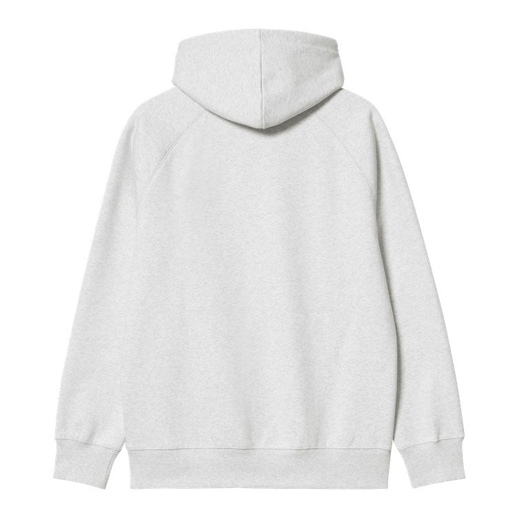 Carhartt WIP Hooded Chase Sweat - Ash Heather Gold