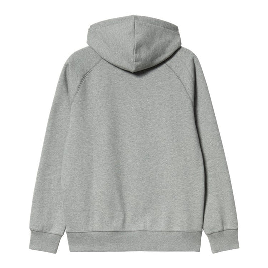 Carhartt WIP Hooded Chase Sweat - Grey Heather Gold