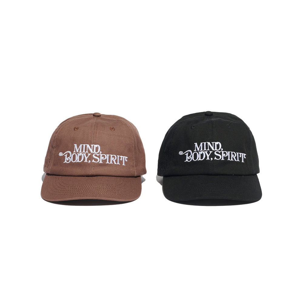 Awake NY Embroidered Mind Body Spirit 5 Panel Hat - Black