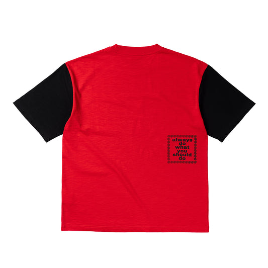 ADWYSD Human Tee - Red Black