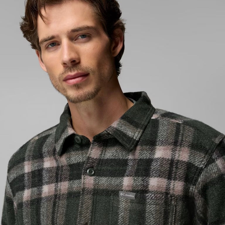 Columbia Hunter Arch Shirt Jacket - Greenscape Track