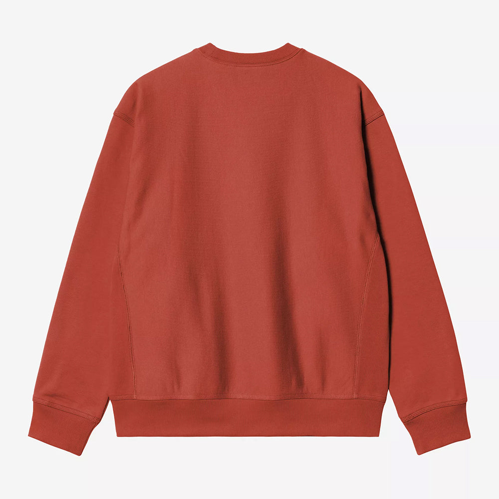 Carhartt WIP American Script Sweatshirt - Oxide Red