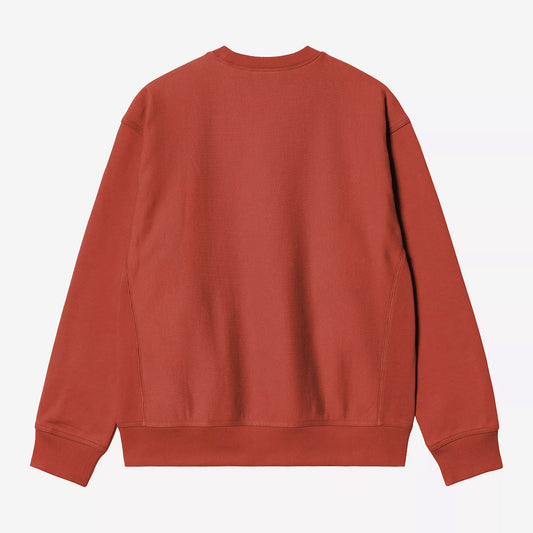 Carhartt WIP American Script Sweatshirt - Oxide Red