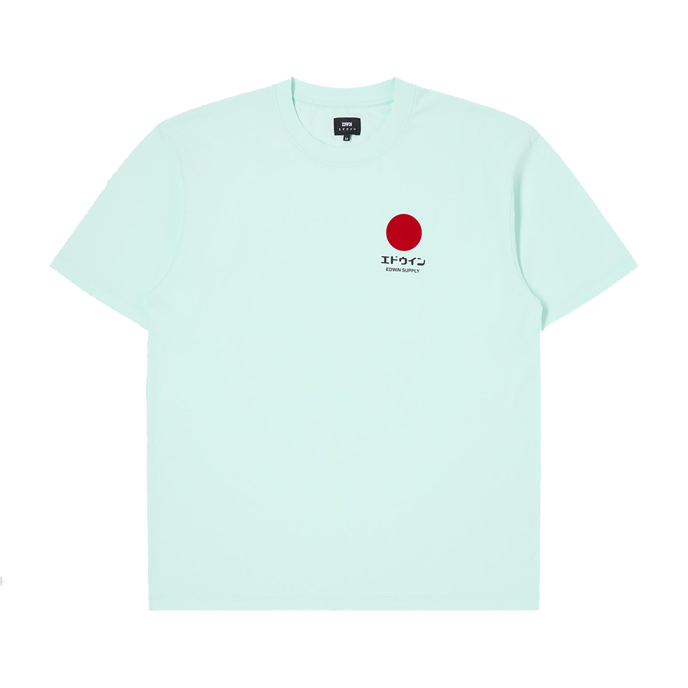Edwin Japanese Sun Supply T-Shirt - Bleached Aqua