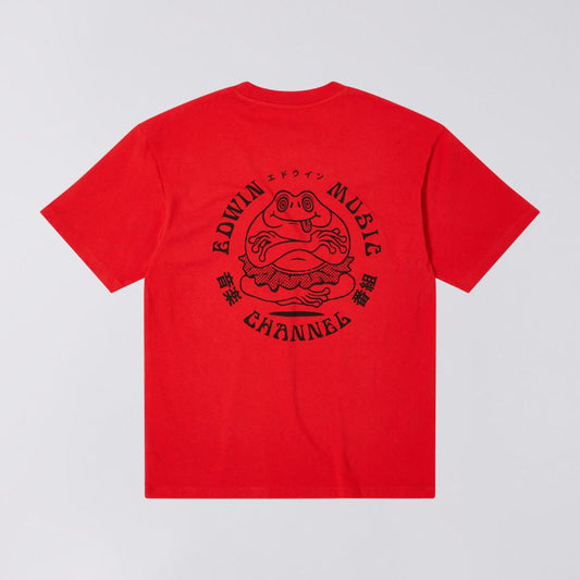 Edwin Music Channel T-Shirt - Fiery Red