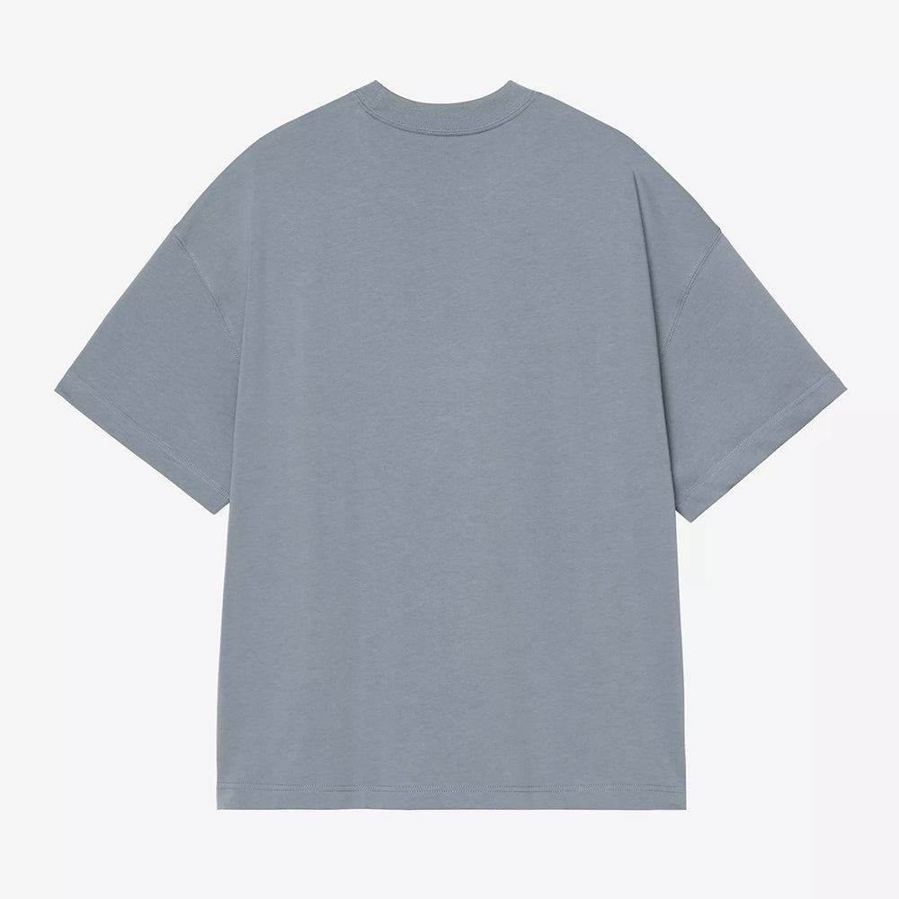 Carhartt WIP S/S Link Script Tee - Velvet Blue White