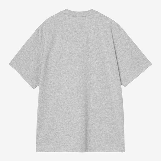 Carhartt WIP Madison T-Shirt - Grey Heather White