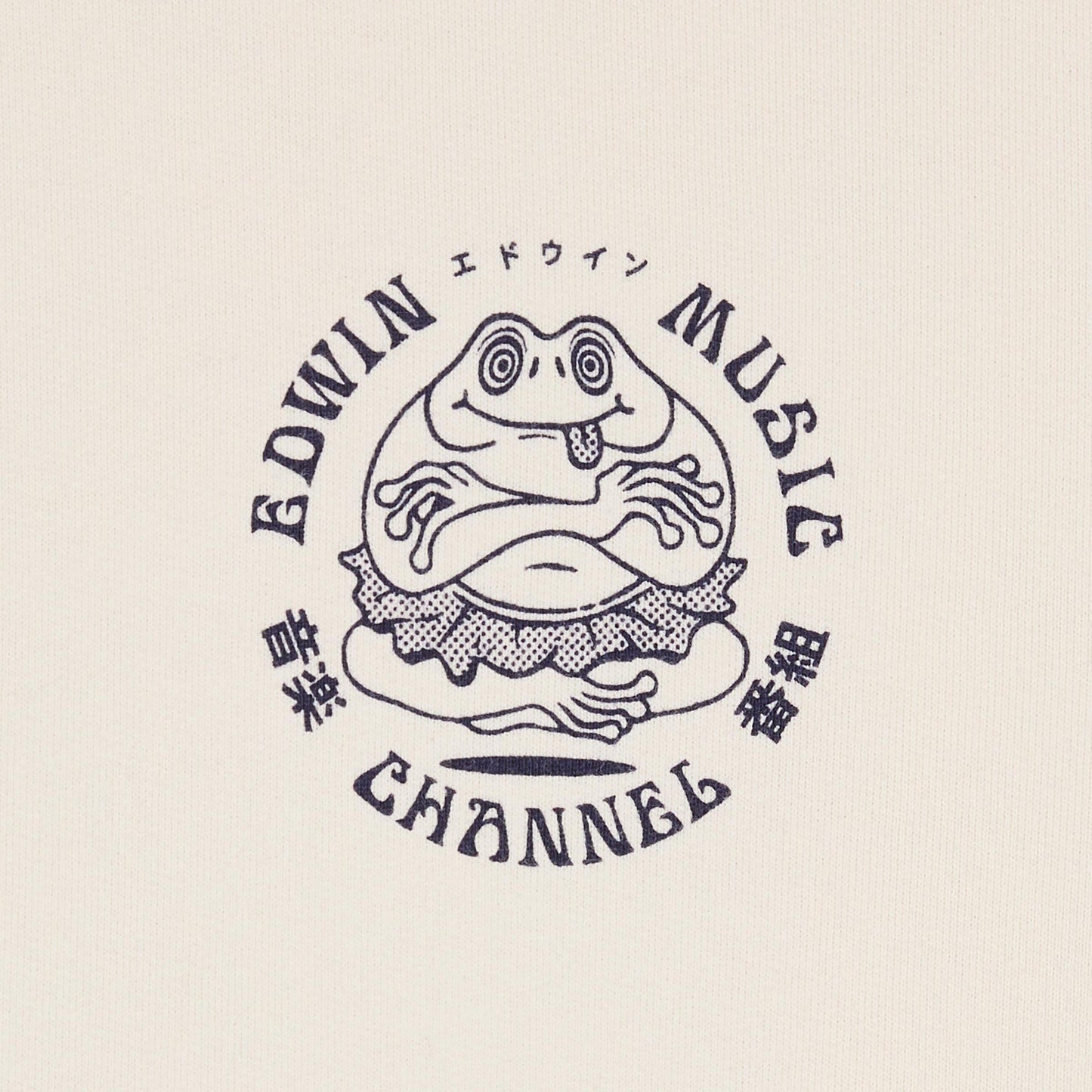 Edwin Music Channel Hoodie - Whisper White