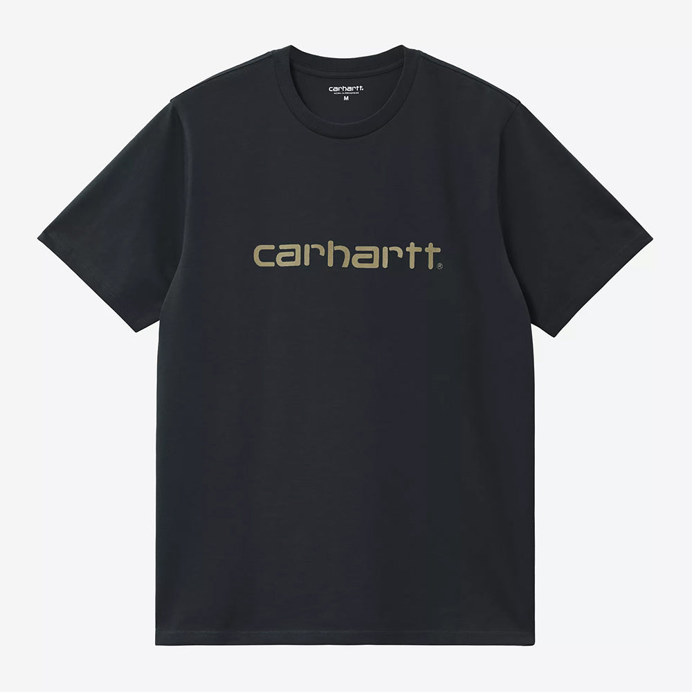 Carhartt WIP S/S Script T-Shirt - Deep Night Gentle Green