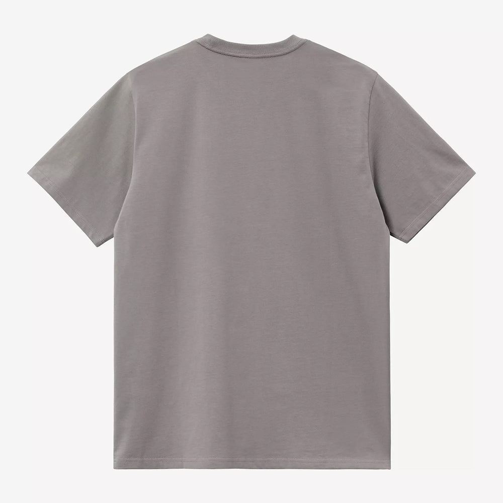 Carhartt WIP S/S Script T-Shirt - Shady Grey Dark Navy